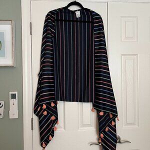 J Crew MultiColor Shawl Wrap, OS